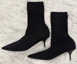 Burberry Knit Sock Boots Black US 10